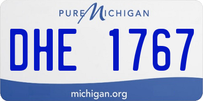 MI license plate DHE1767
