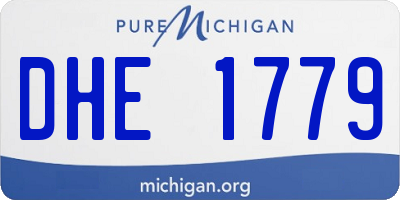 MI license plate DHE1779