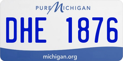 MI license plate DHE1876