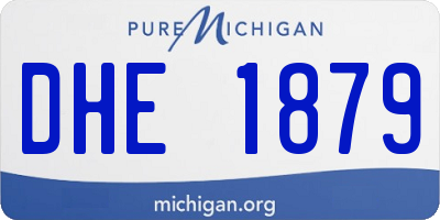 MI license plate DHE1879