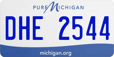 MI license plate DHE2544