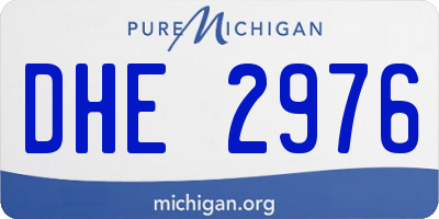 MI license plate DHE2976