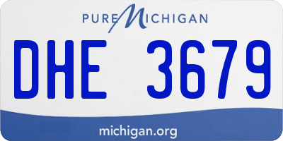MI license plate DHE3679