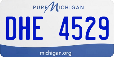 MI license plate DHE4529