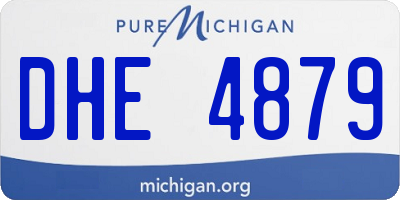 MI license plate DHE4879