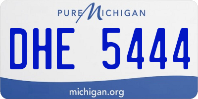 MI license plate DHE5444