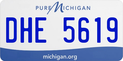 MI license plate DHE5619