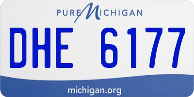MI license plate DHE6177