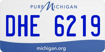 MI license plate DHE6219