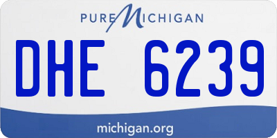 MI license plate DHE6239