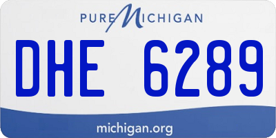MI license plate DHE6289