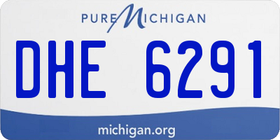 MI license plate DHE6291