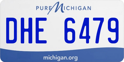 MI license plate DHE6479
