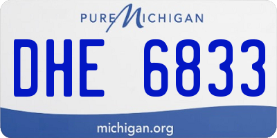 MI license plate DHE6833