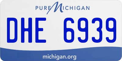 MI license plate DHE6939