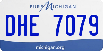 MI license plate DHE7079