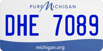 MI license plate DHE7089