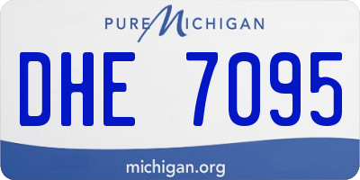 MI license plate DHE7095