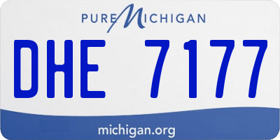 MI license plate DHE7177