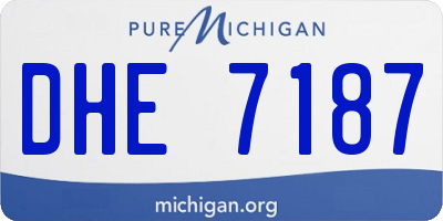 MI license plate DHE7187