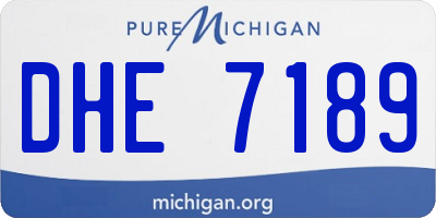 MI license plate DHE7189