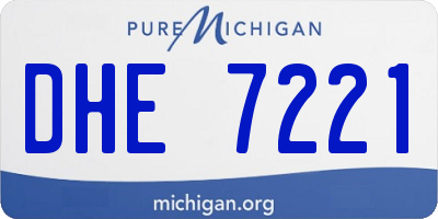 MI license plate DHE7221