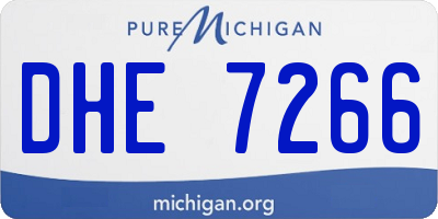 MI license plate DHE7266