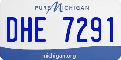 MI license plate DHE7291