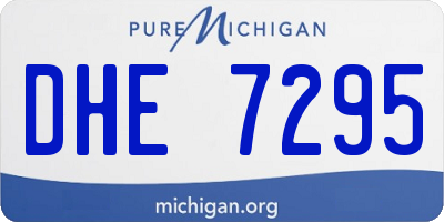 MI license plate DHE7295