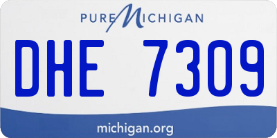 MI license plate DHE7309