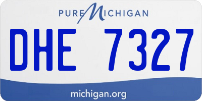 MI license plate DHE7327