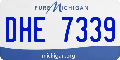 MI license plate DHE7339