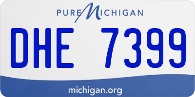 MI license plate DHE7399