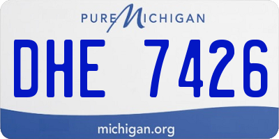 MI license plate DHE7426