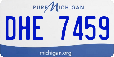 MI license plate DHE7459