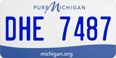 MI license plate DHE7487