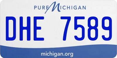 MI license plate DHE7589