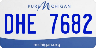 MI license plate DHE7682