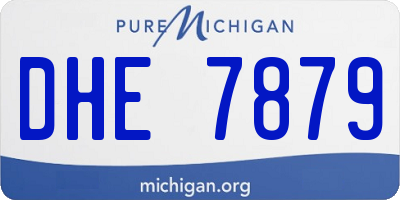 MI license plate DHE7879