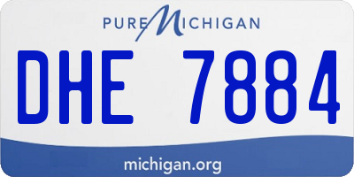 MI license plate DHE7884