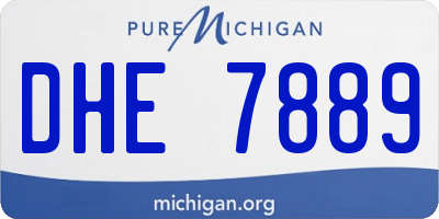 MI license plate DHE7889