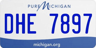 MI license plate DHE7897