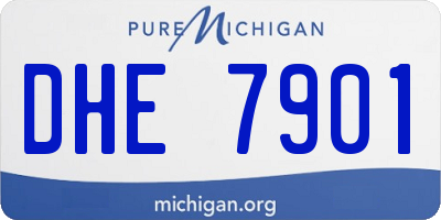 MI license plate DHE7901