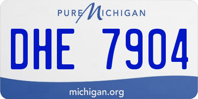 MI license plate DHE7904