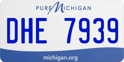 MI license plate DHE7939