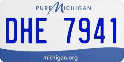 MI license plate DHE7941