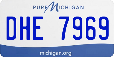 MI license plate DHE7969