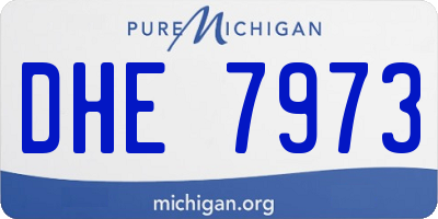 MI license plate DHE7973