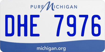 MI license plate DHE7976