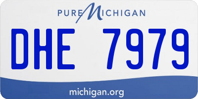 MI license plate DHE7979